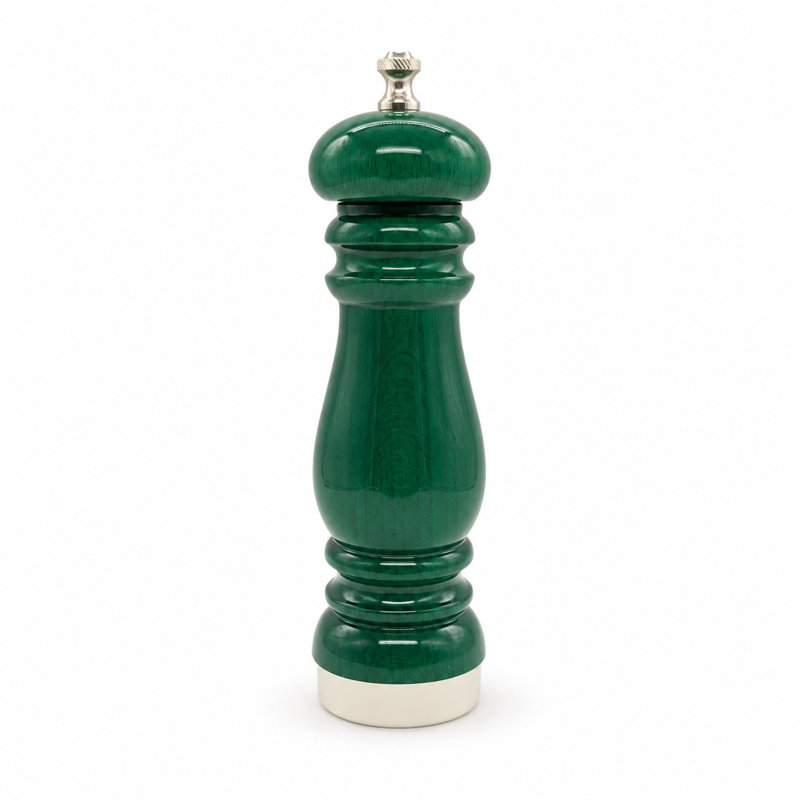 Classic Pepper Mill, 8.25" H x 2.33" W x 2.33" D, Green