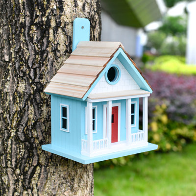 Mcintosh 10.43 in. H x 7.09 in. W x 9.06 in. D Post and Wall Rust Resistant Birdhouse