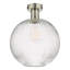 EMERSON 1LT SEMI FLUSH CW ROUND RIBBED GLASS-623516933