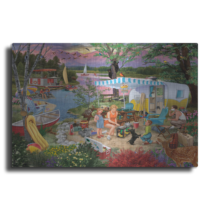 "Leisure Lake" par Bigelow illustrations, H 24 po x l 36 po