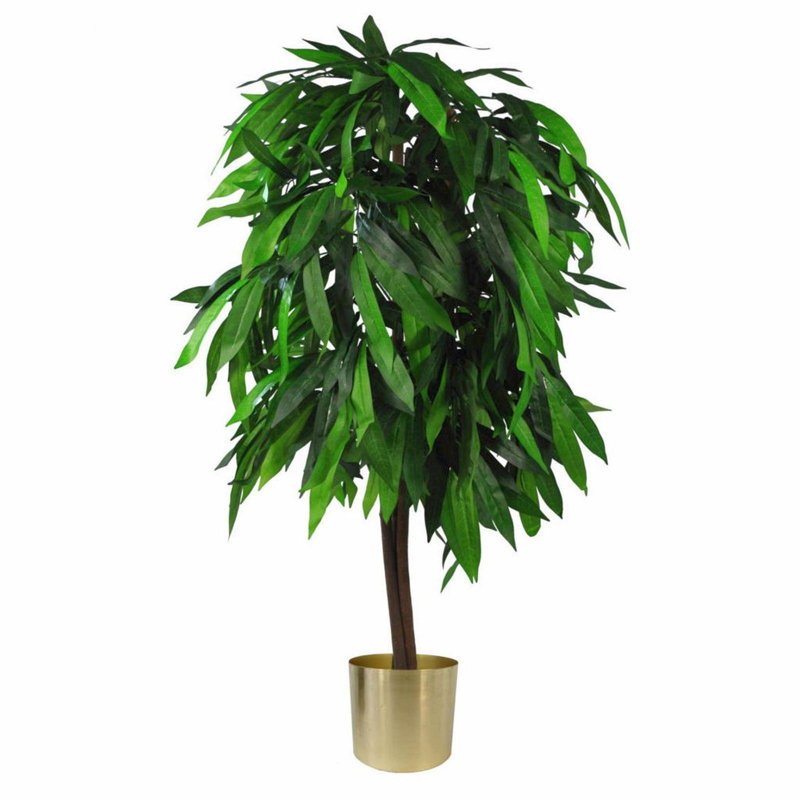 120cm Faux Plant in Metal Planter