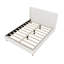 Lit plateforme tapissier Modern Ivory