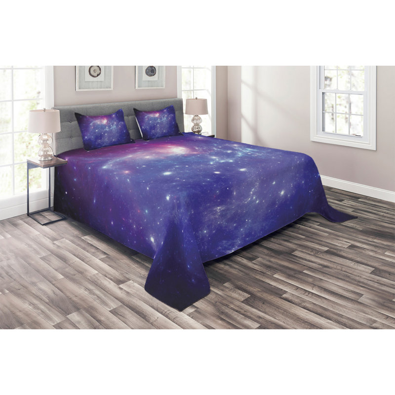 Polyester Coverlet, Queen Bedspread + 2 Shams