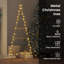 Metal Christmas Tree with Stand Gold Powder-coated steel-1712149304