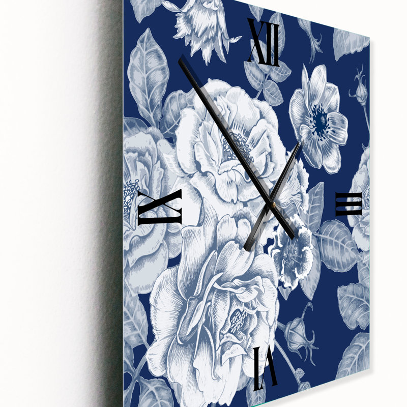 Horloge murale florale, Grand