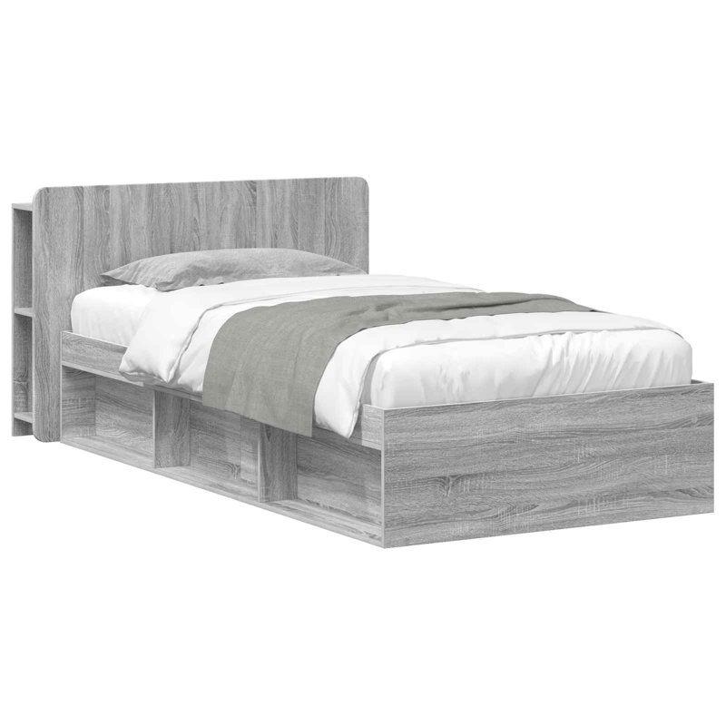 Bed, Small Single (2'6), Grey Sonoma