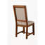Chaise de salle à manger rembourrée en bois élégamment acajou Edgemont
