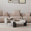 Table basse avec table d'appoint Bianco White