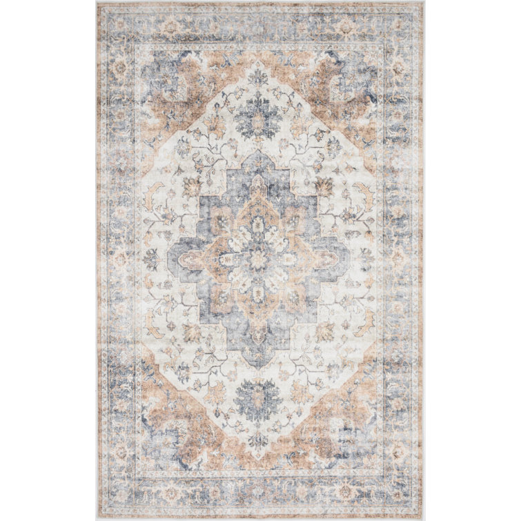 Tapis bleu délavé à la machine Whitley