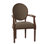 Helena Upholstered King Louis Back Arm Chair