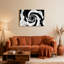 «Black and White Rose», ensemble de 1 reproduction d'art sur toile tendue sur toile-1515361034