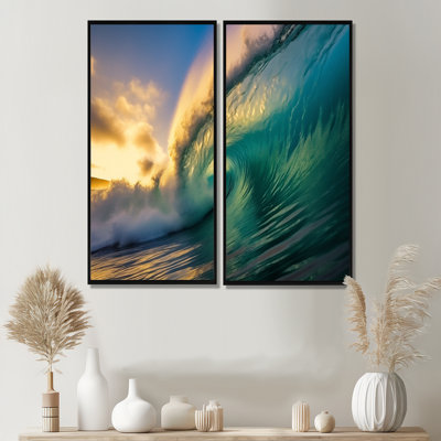 Hawaiian Waves Surf Dream II - Paysages Hawaii, art mural 2 panneaux