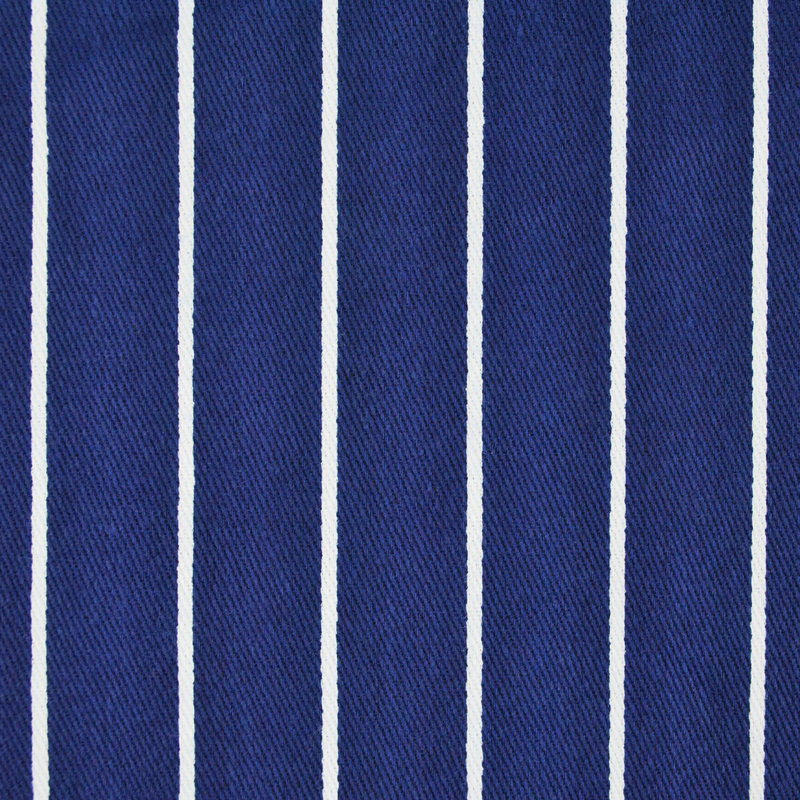 Zimmerman Striped Cotton Bib Apron, Blue Striped