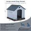 Grande niche pour chien d'extérieur résistante aux intempéries-793693187-793693185