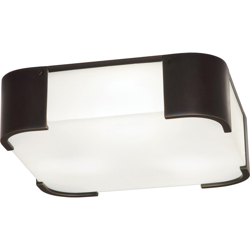 Plafonnier encastré 3 lumières Bryce, Bronze patiné foncé