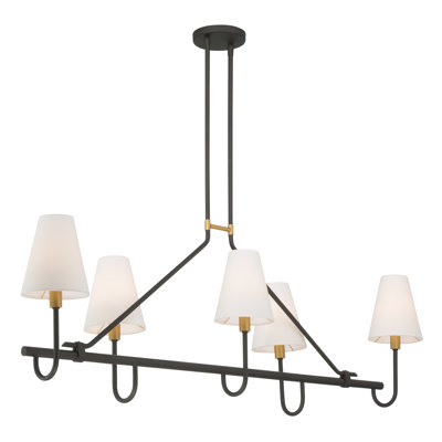 Bellforge 51" 5-Light Linear Chandelier