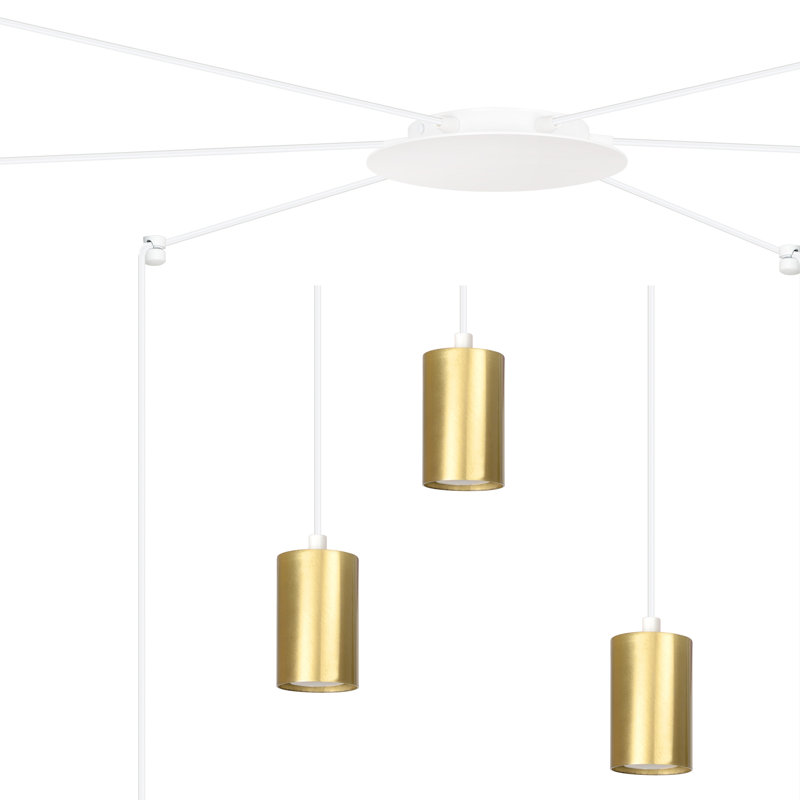 Cadha 6 - Light Cluster Pendant, Gold, White