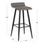 Tabouret de bar pivotant à hauteur fixe Camargo avec pieds fuselés en métal-818840198