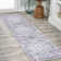 Didim Boho Medallion Machine-Washable Gray/Purple Rug