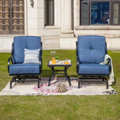 Strayer 2 - Person Patio Conversation Set with Cushions