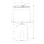 Lighting, 25 po, lampe de table, résine crème, abat-jour beige, moderne