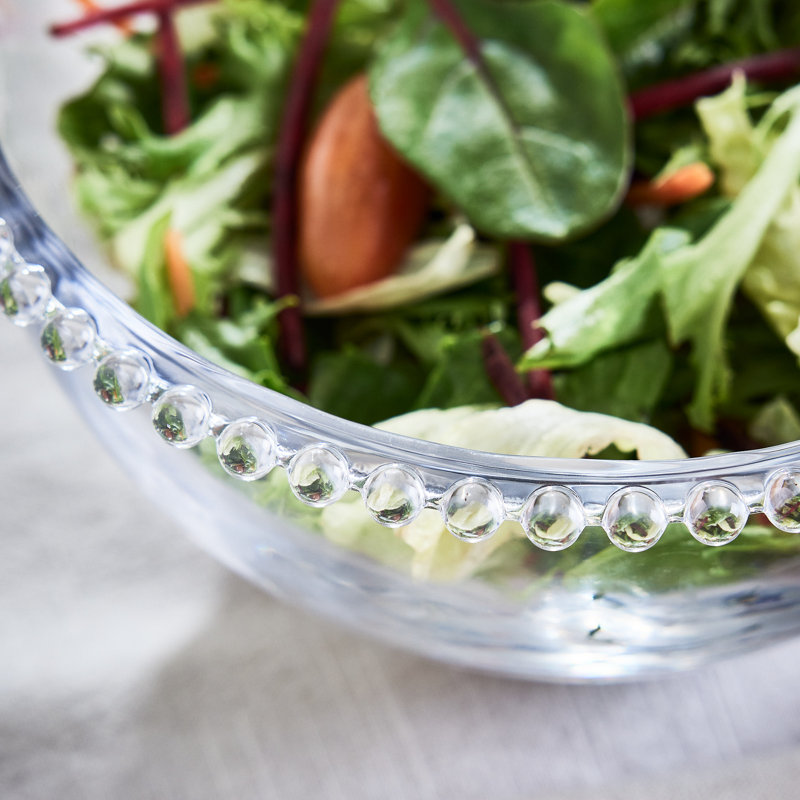 Symple Stuff Glass Salad Bowl