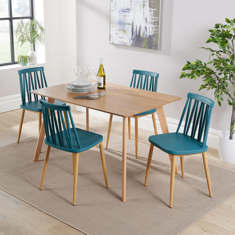 Camea 4 - Person Dining Set, Teal
