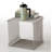 Simple Square Retro Side Table Bedside Table Coffee Table, Fashion Metal Silver Coffee Table Magazine
