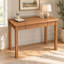 Bureau compact en bois massif avec tiroirs de rangement pour petits espaces