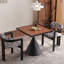 Table de salle à manger carrée en bois manufacturé-1397128850