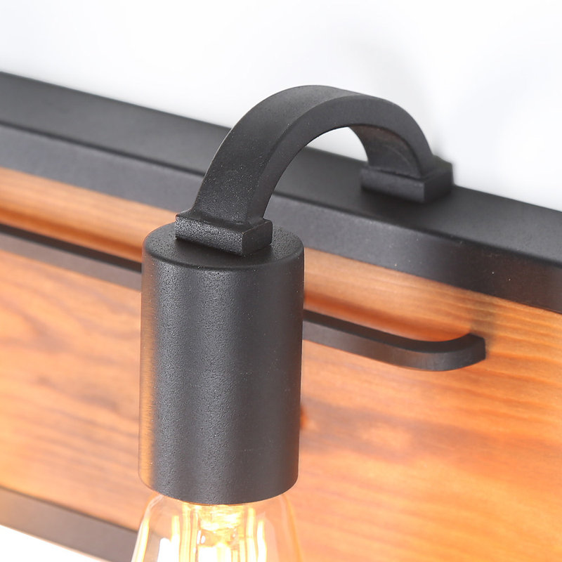 Éclairage pour meuble-lavabo en bois à intensité variable Carlile, 2 lumières