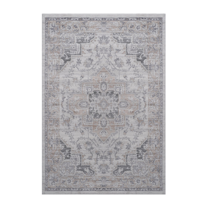 Tapis de salle à manger de collection sans perte de poils de la collection, Rectangle 5 pi 3 po x 7 pi 6 po