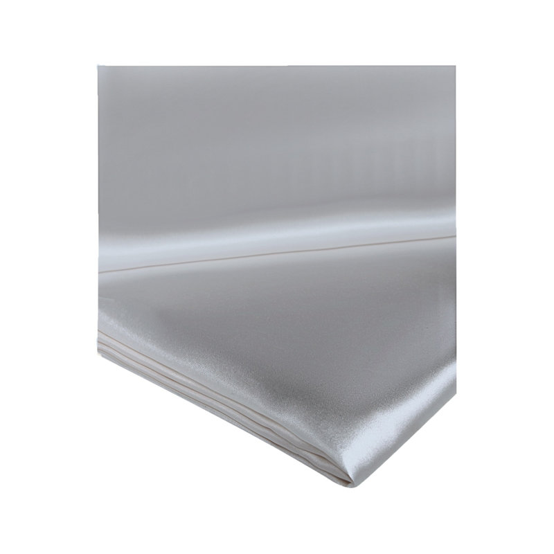 Signature Silk Flat Sheet, 94" W x 112" L, Silver Gray