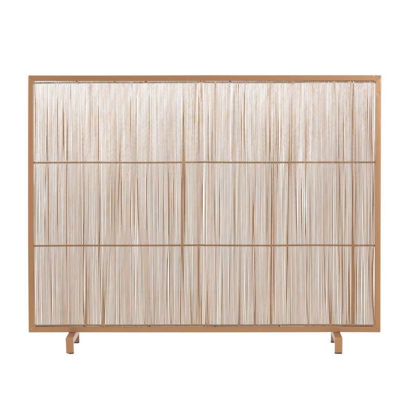 Pare-étincelles en fer 1 panneau avec barre verticale Roomfitter Willow, Doré