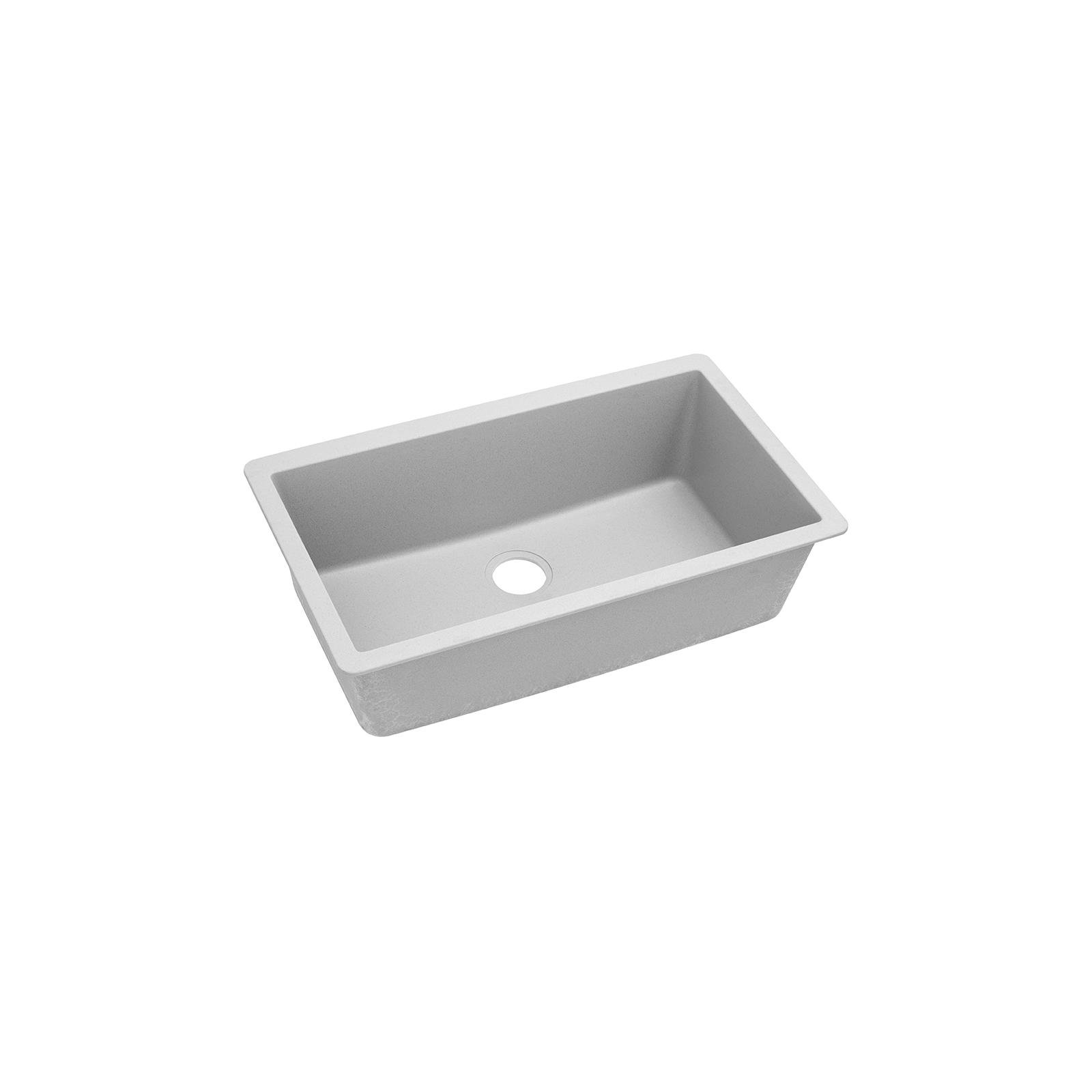 Quartz Classic 33" x 18-7/16" x 9-7/16" Undermount Kitchen Sink, White