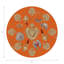 Sous-verres ronds en cuir végétalien ex-voto Sacred Hearts-378538654