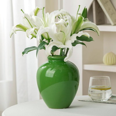 Green Ceramic Vase