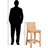 Nova Four Leg Modern Rattan Counter Stool, Natural 36.86'' H X 20.80'' W X 17.22'' D