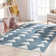Kennedy Triangles Blue Children's Rug
