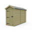 Total Sheds 4ft x 10ft Apex Garden Shed - Double Door - No Windows - Pressure Treated Timber - UK Manufactured