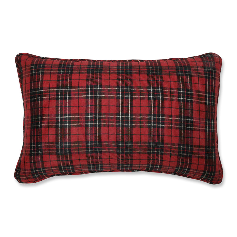 Coussin lombaire à carreaux des Fêtes Lanelle