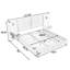 King Size Upholstered Bed Frame with Headboard-349523245-349523246