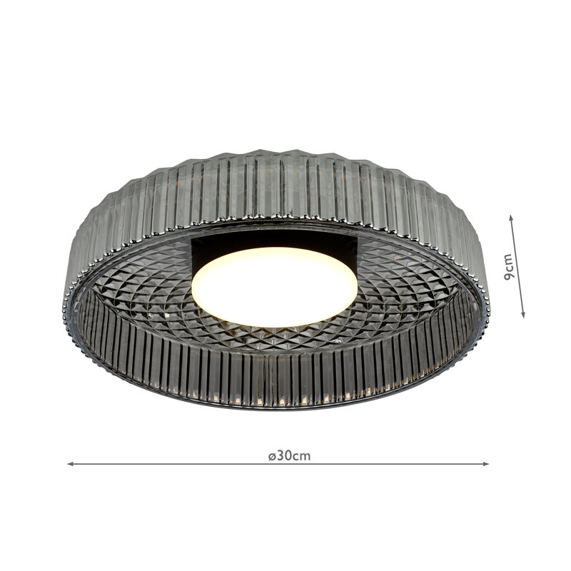Charnee Glass LED Flush Mount