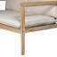 Causeuse d'extérieur en bois avec table basse