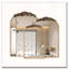 Miroir d'armoire à pharmacie vintage avec dessus sculpté arqué 24" x 36"-271411485