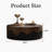 Handcrafted Round Coffee Table With Relief Design, Sturdy Pedestal, And No - Assembly Requirement For Living Room Use-297313966