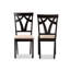 46cm H Polyester Blend Upholstered Cross Back Side Chair-1756620762