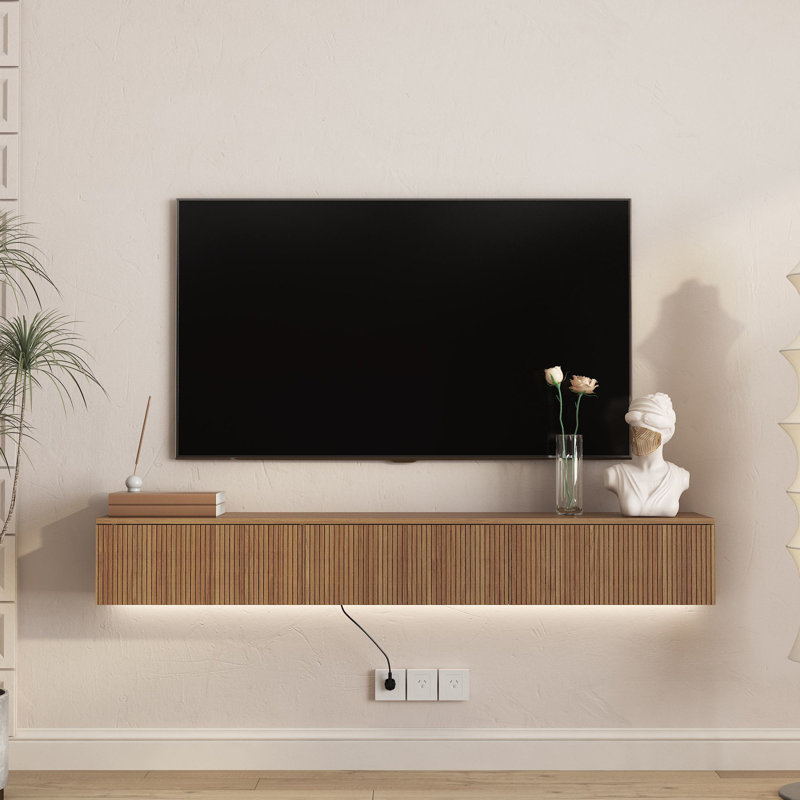 Meuble télé 65 po, Brun