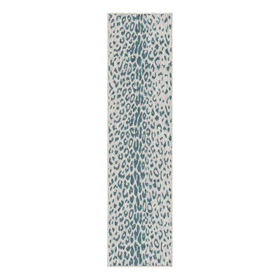 Teal Samburu Indoor/Outdoor Safari Rug