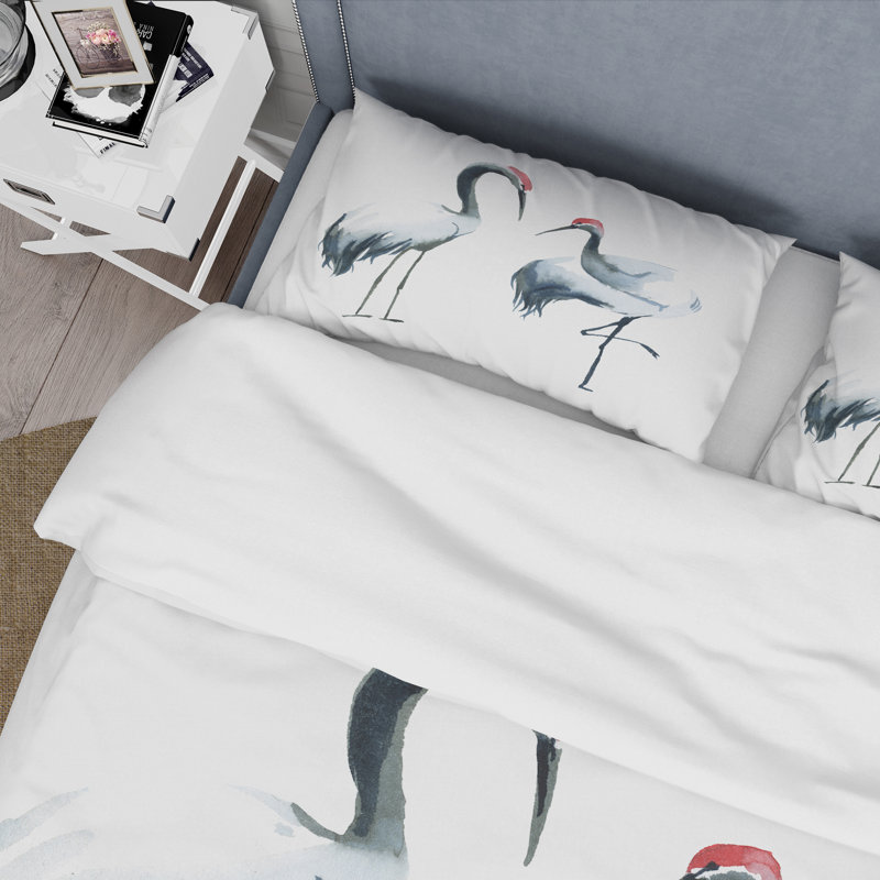 Deux housses de couette noir et blanc - ensemble de housse de couette Farmhouse - microfibre de polyester